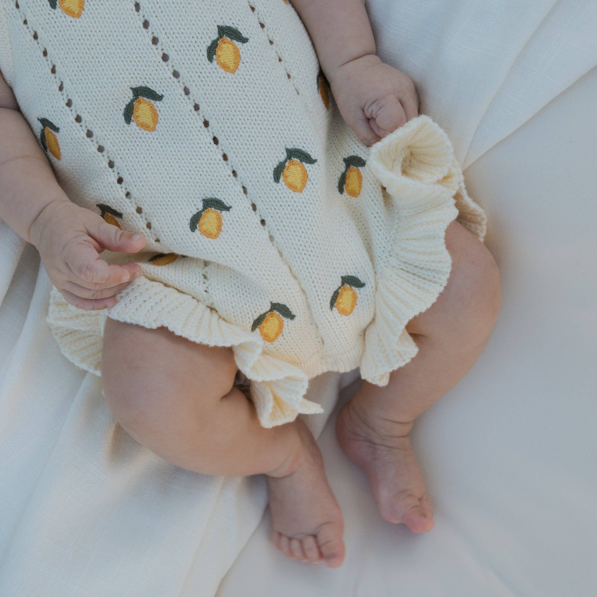 Lemon Drop Knit Romper🍋